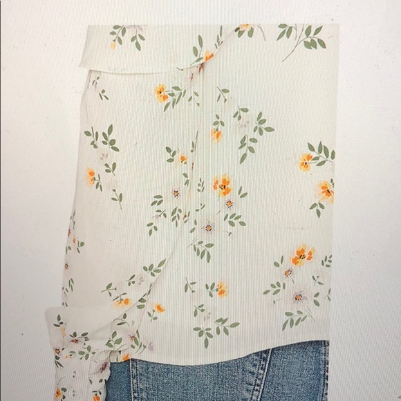 L’academie X Revolve tie neck off shoulder top S - Picture 5 of 6